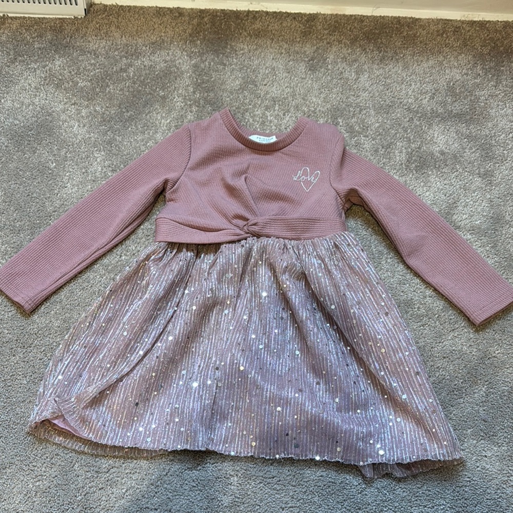 Midi Long Sleeve Ruched Wrap Multicolored Sundress